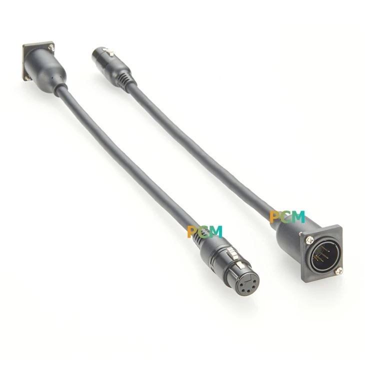 XLR 5Pin D-Type Panel Mount Cable best