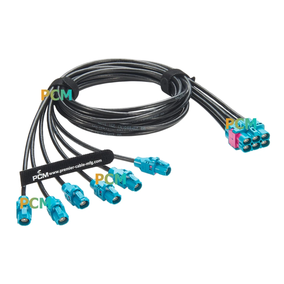 6 In 1 H-MTD Gigabit Automotive Ethernet Robotaxi Cable suppliers