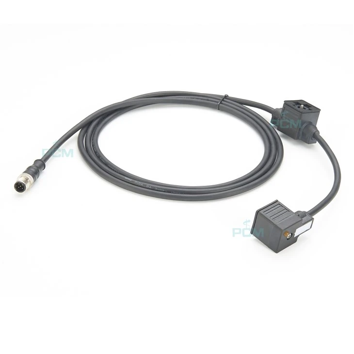 M12 om de kabel van de kabel van de plugconverterklep te verdubbelen