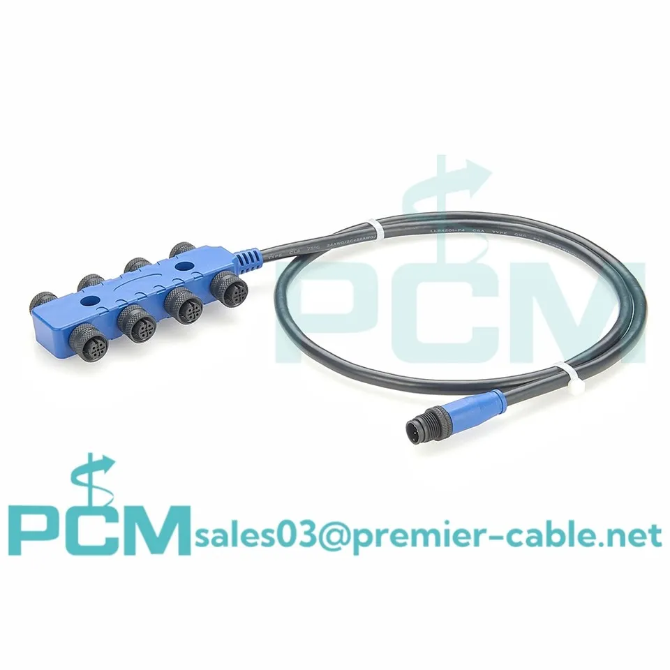 Multi-port nmea 2000 8 manier m12 canbus drop-kabel