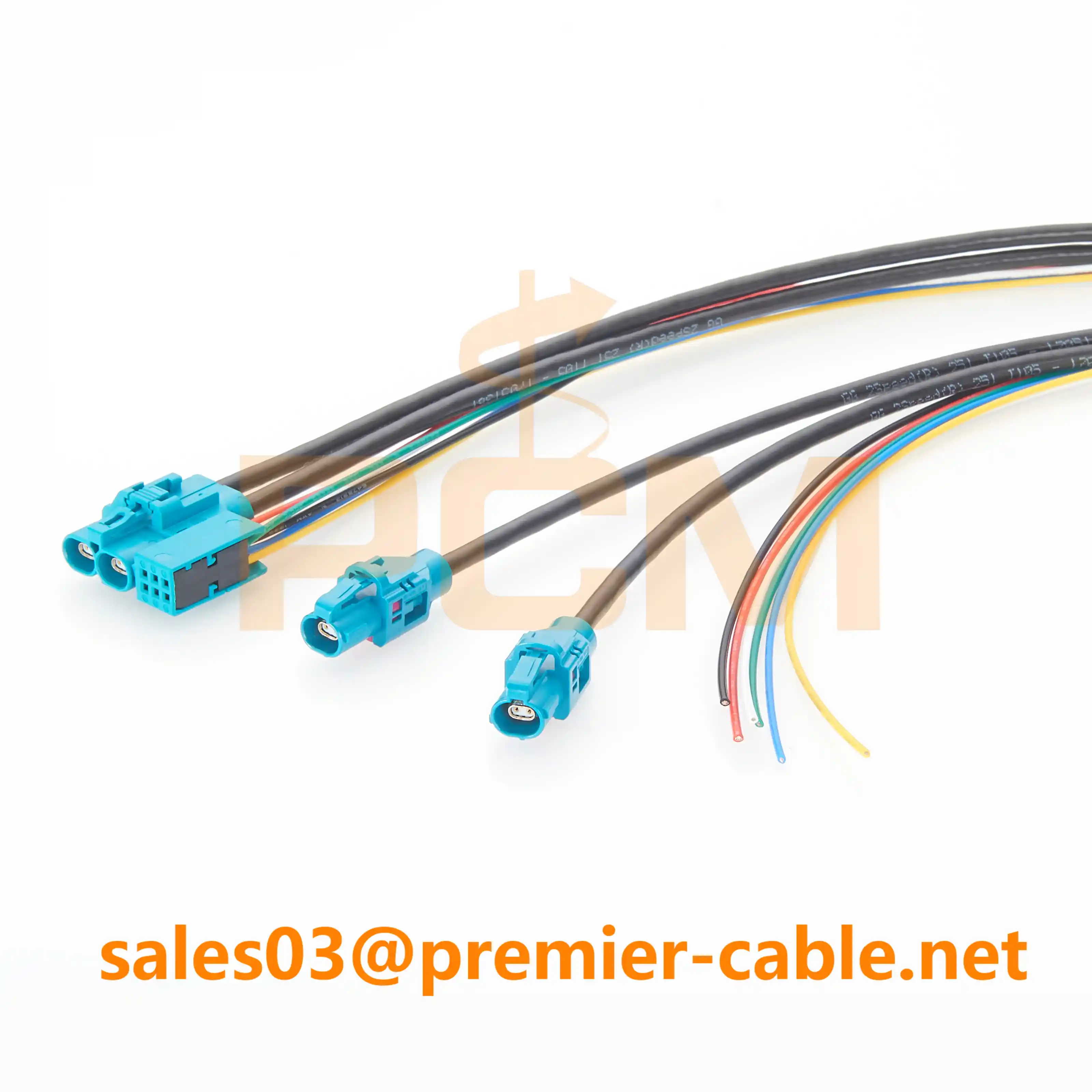 PCM-ZC-0134 Dual Port H-MTD6 MQS power data cable assembly PCM-ZC-0134 Dual Port H-MTD6 MQS power data cable assembly