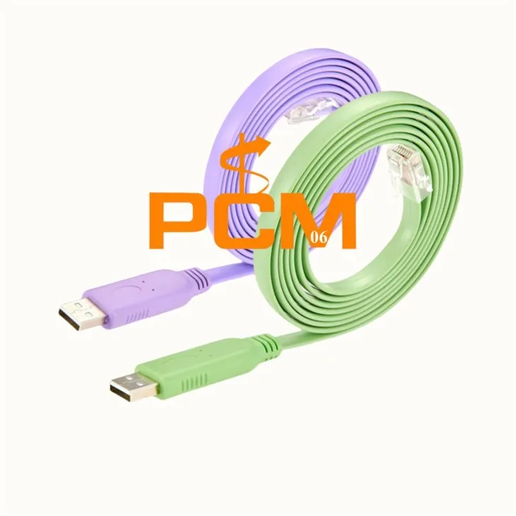 FTDI USB-A To RJ45 8P8C Flat Serial Console Cable