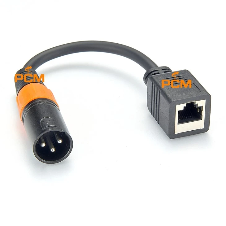 RJ45 To XLR 3 Pin Plug Cable