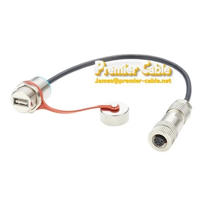 M12 naar USB industriële automatiseringskabel