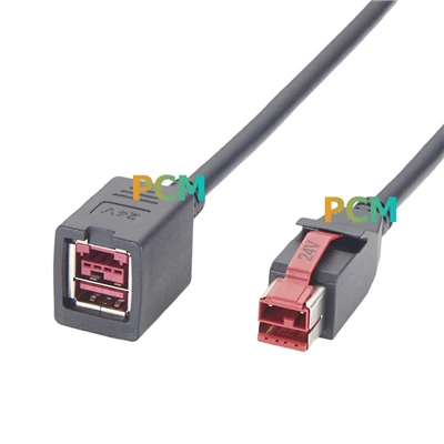 Aangedreven USB-verlengkabel van 24 V