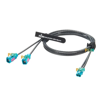 Rosenberger Dual Mini Fakra naar 2x Fakra-kabel