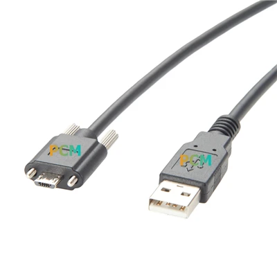 USB 2.0 A tot micro B schroefslotkabel voor industriële camera