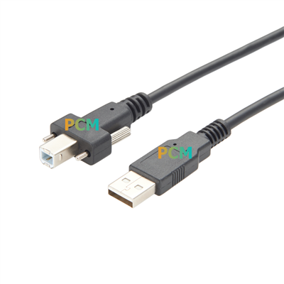 USB A tot USB B schroefvergrendelingsverlengskabel voor machinebestrijding